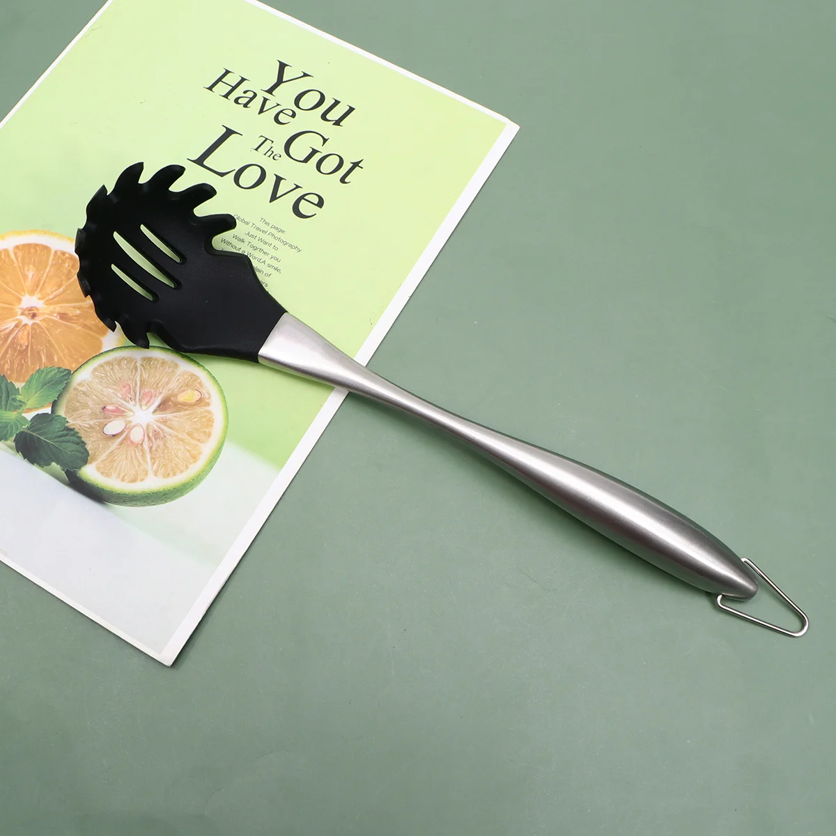 

Spoon Colander Spaghetti Pasta Strainer Ladle Noodle Silicone Kitchen Spatula Resistant Filter Heathandle Utensil Tongs Noodles