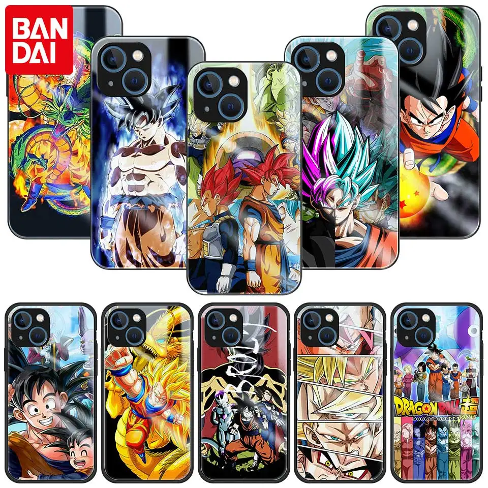 

Phone Case for Apple iPhone 13 12 Mini 11 Pro XS Max XR Tempered Glass Shell 7 8 + X 6 6S Plus SE Cover Dragon Ball Dragonball Z
