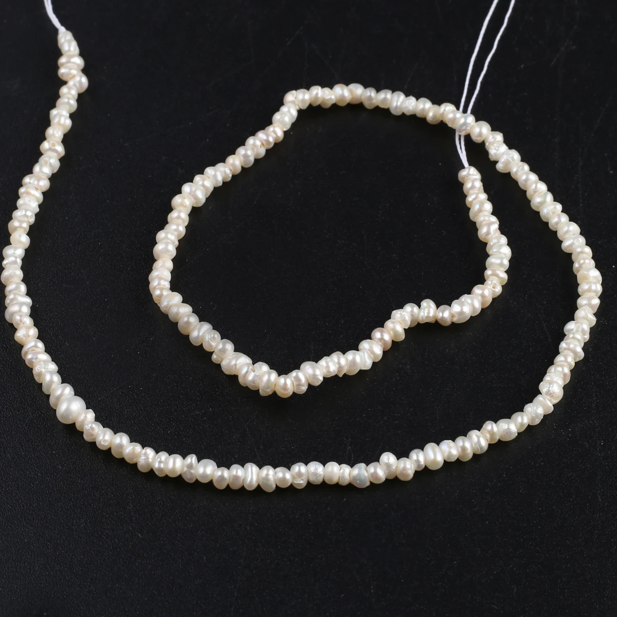 Natural Freshwater Pearl White Oblate Abacus Bead 2-3mm Small Loose Beads Jewelry Making DIY Necklace Earrings Real Pearl Beads