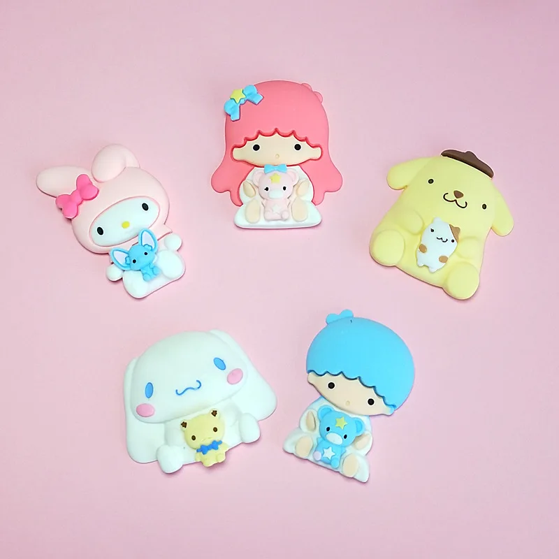 Kawaii Мультфильм Аниме Sanrios Форма Flatback искусственная игрушка DIY ремесла телефон