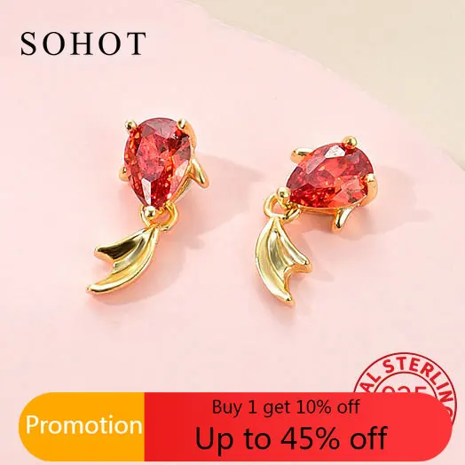 

Женские серьги-гвоздики из серебра 925 пробы с фианитами