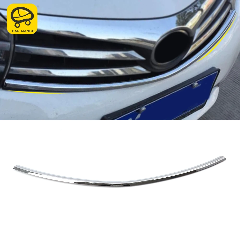 

CarMango Car Accessories Front Grille Trim Cover Pad Sticker Frame Chrome Exterior Decoration for Toyota Corolla E170 2013-2018