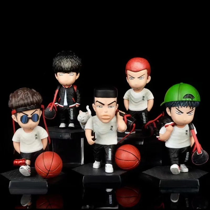 

SlamDunk Action Figure Toy Sakuragi Hanamichi Takenori Akagi Hisashi Mitsui Anime Cute PVC Figurine Model Collection Toy Gift