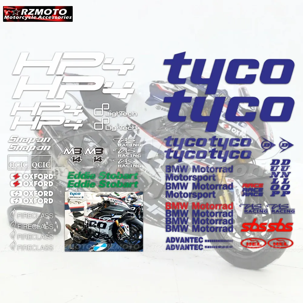

Мотоциклетные наклейки RZMOTO для кузова, гоночного автомобиля, декоративный бак, логотип двигателя, обтекатель, лобовое стекло, шлем, наклейк...