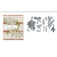mistletoe magic metal cutting dies and clear stamps for scrapbooking cards crafts decoration embossing handmade 2022 new arrival