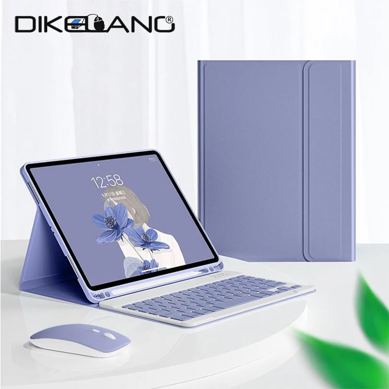 New Case For iPad With Keyboard Mouse For iPad Case 9.7'' 10.2'' 9th Gen,For iPad Air 3 4 5 10.5 10.9 Pro Cover Pencil Holder