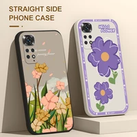 for redmi 10 10a cartoon flower pattern phone case for xiaomi redmi 9t 9c nfc 9a 8a pro 8 7 6a 6 5a 4x 4a 5 plus silicone cover