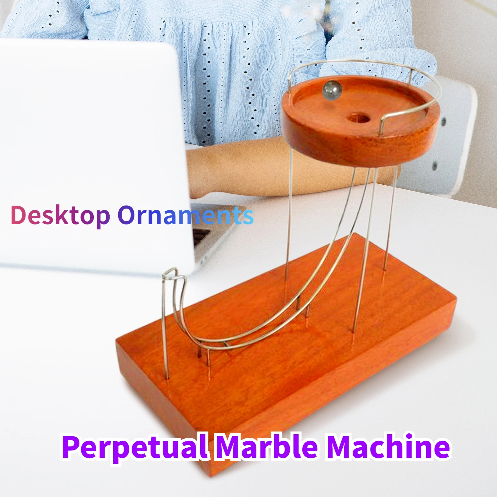 

Perpetual Marble Machine Kinetic Art Ornament Creative Marble Machine Kinetic Art Perpetual Motion Machine Home Decoration
