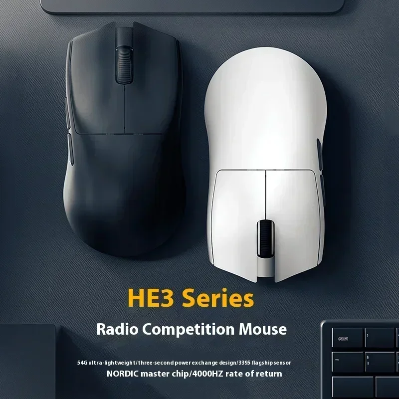 Беспроводная мышь Irok HE3 SE/PRO Bluetooth три режима 4K легкая PAW3395 игровая для киберспорта