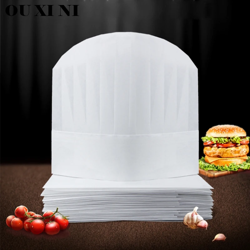 5/10 PCS Children's Chef Caps Disposable Catering Boy Cooking Hat Hotel Restaurant Girl DIY Kitchen Hat Non-Woven Breathable