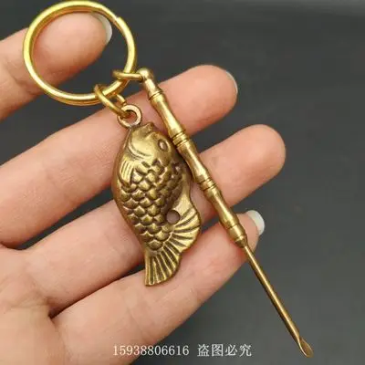 Изысканная имитация чистой латуни брелок для карпа |
