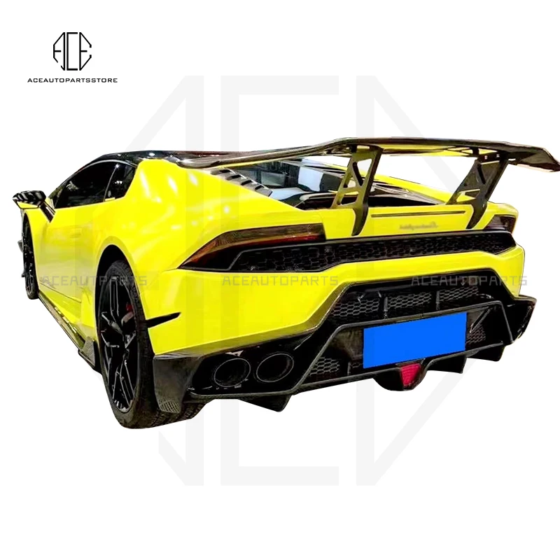 Задний спойлер из настоящего углеродного волокна для Lamborghini Huracan LP610 LP580 EVO DMC Style GT