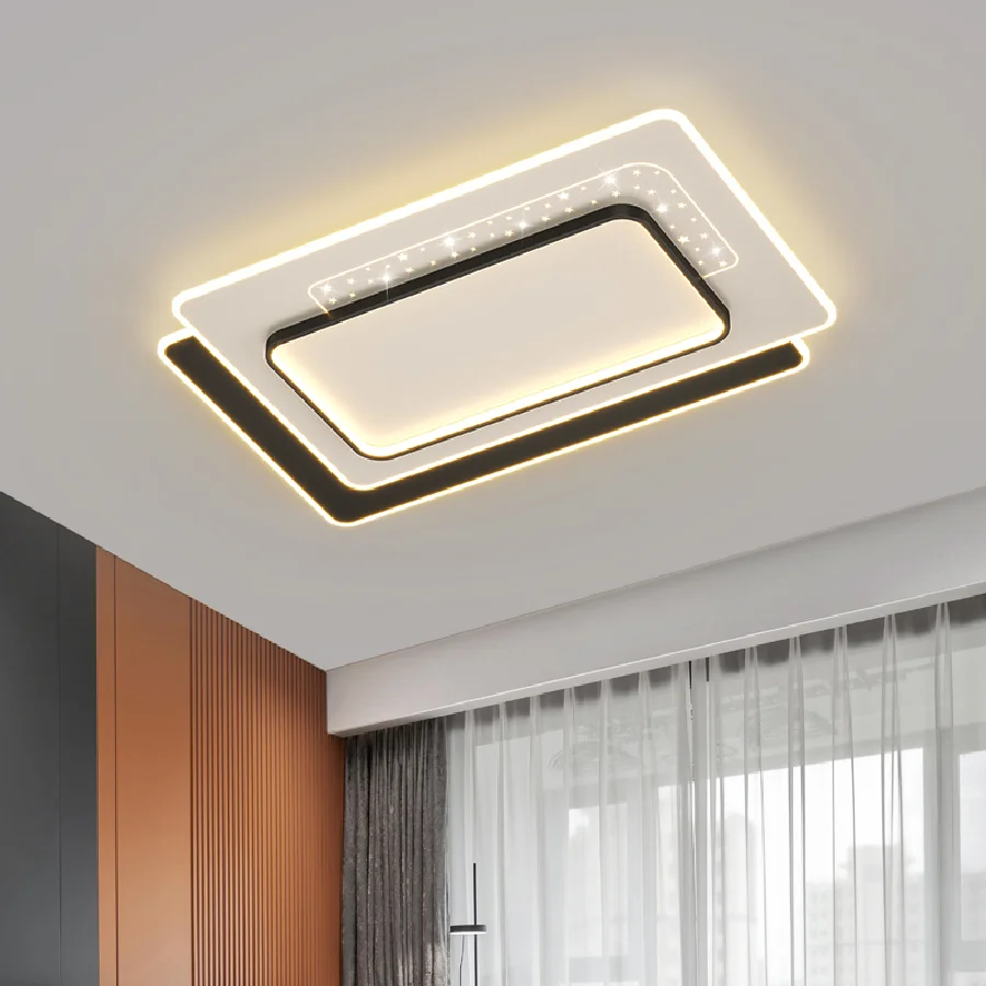 

Modern Minimalist Living Room Ceiling Lights Creative Personality Luxury Ultra-thin Nordic Geometric Polygon Study Bedroom Lamp