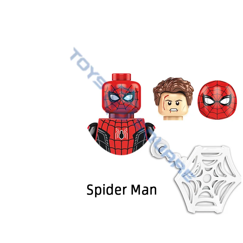 Модель человека-паука Зеленый Гоблин доктор Осьминог строительные блоки кубики