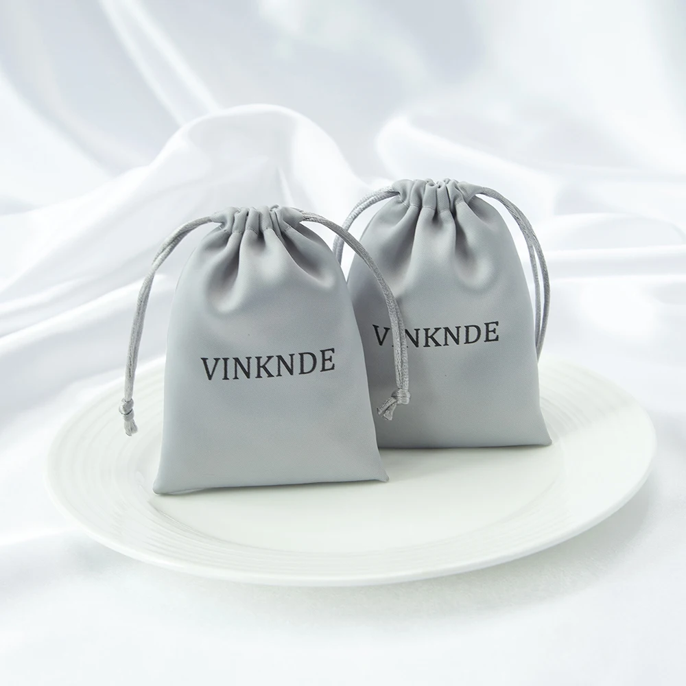 50 шт. серый шелковый дорожный ювелирный подарок с логотипом кольцо ожерелье