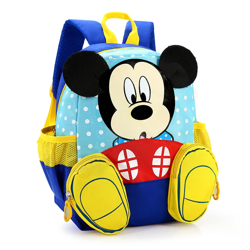 

Детский Школьный рюкзак с мультипликационным рисунком Disney, милый дорожный ранец с аниме Микки Маусом и Минни, подарок на день рождения