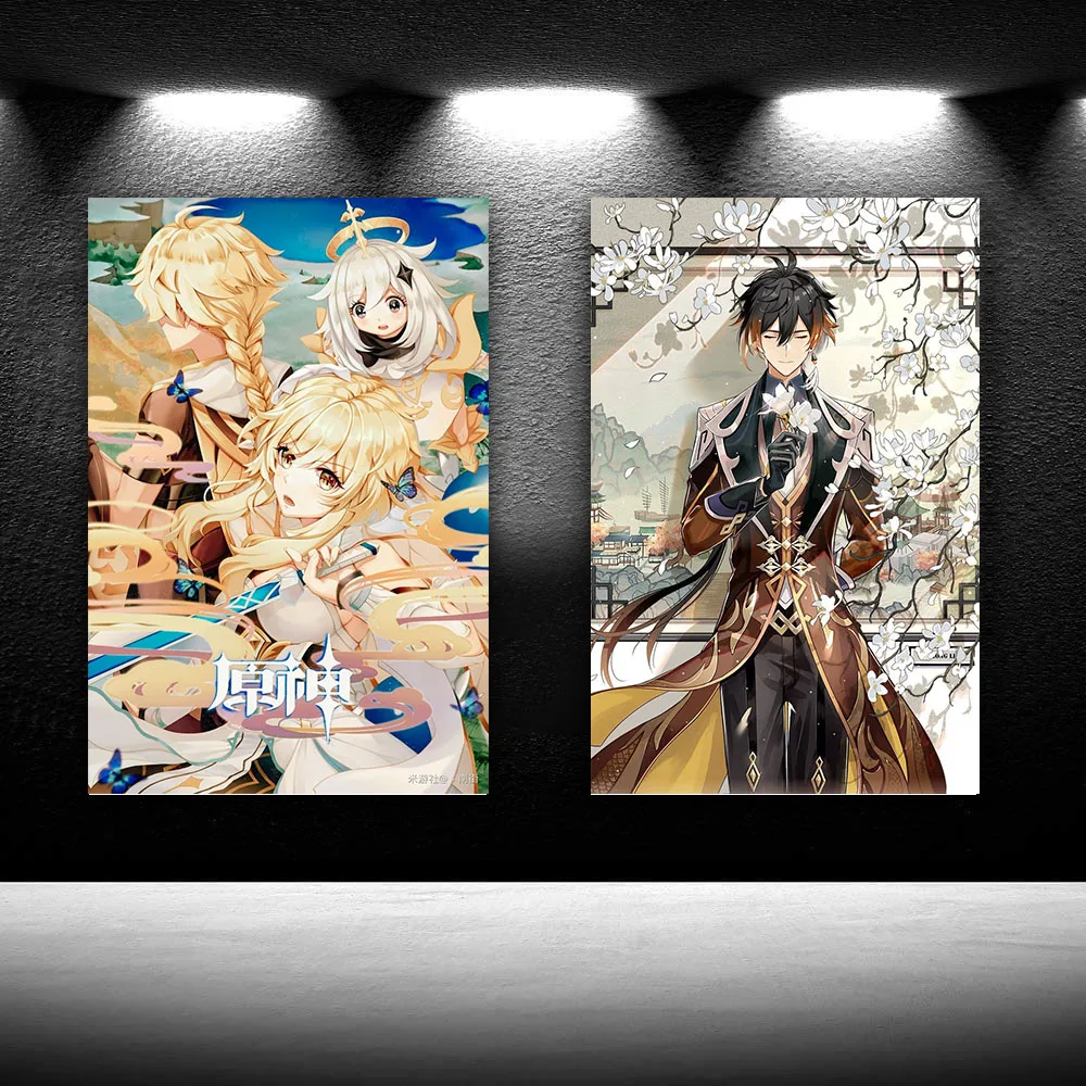 

Genshin Impact Game Anime Poster HD Nice Print Profession Canvas Poster Bedroom Decor Sports Office Room Decor Poster Gift