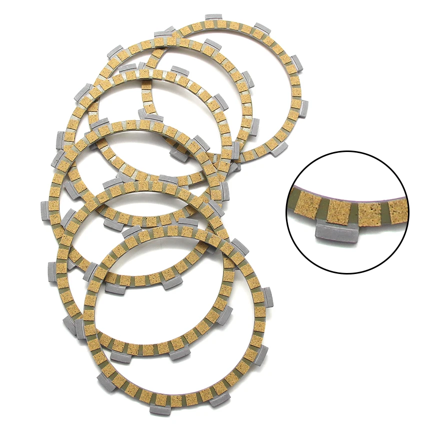 

Motorcycle Clutch Disc Friction Kit Discs Parts For Yamaha RT180 36X-16321-00 6 Moto Moped Engine Frictions Plate Accessories