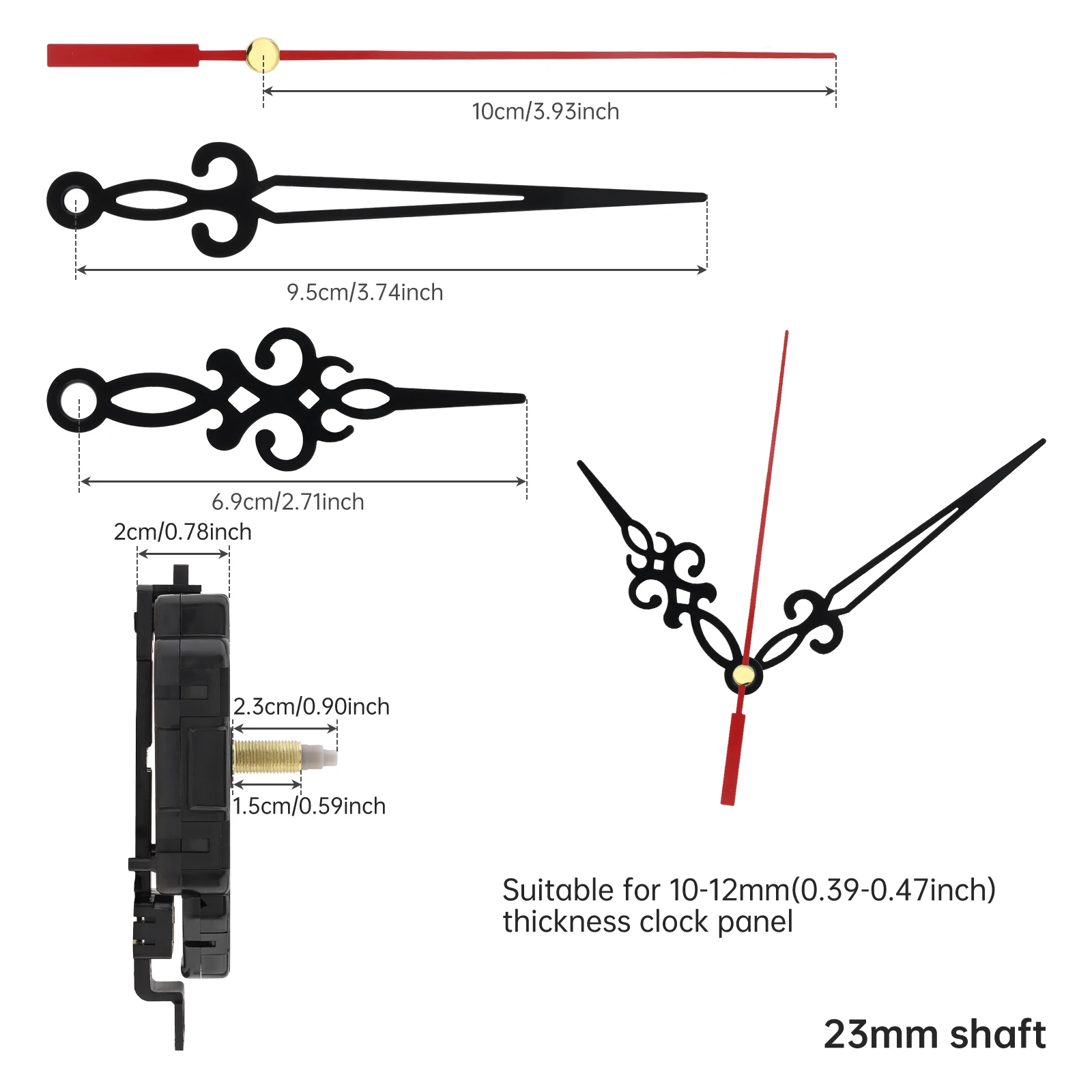 

Кварцевый маятниковый механизм для часов 12/16/18/22/23 мм