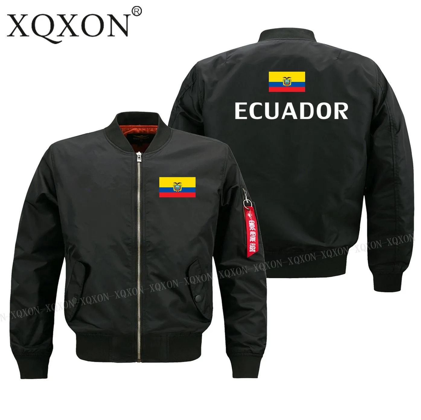 

New-2022New Men JACKET Ecuador Flag Printed Funny Military Pilot Man Coats Jackets Hot Sale J165