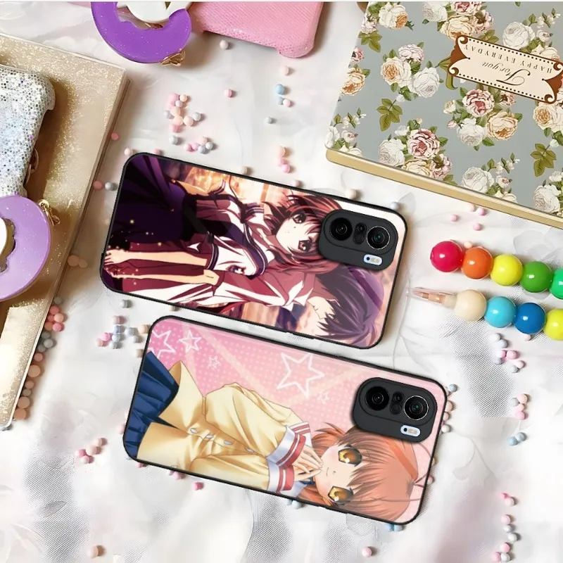 

Чехол CLANNAD для телефона Xiaomi 13 10 10T 11i 11T Redmi Note 9 8 11S 11 Pro Poco M4 F3 X3, стеклянный дизайнерский чехол