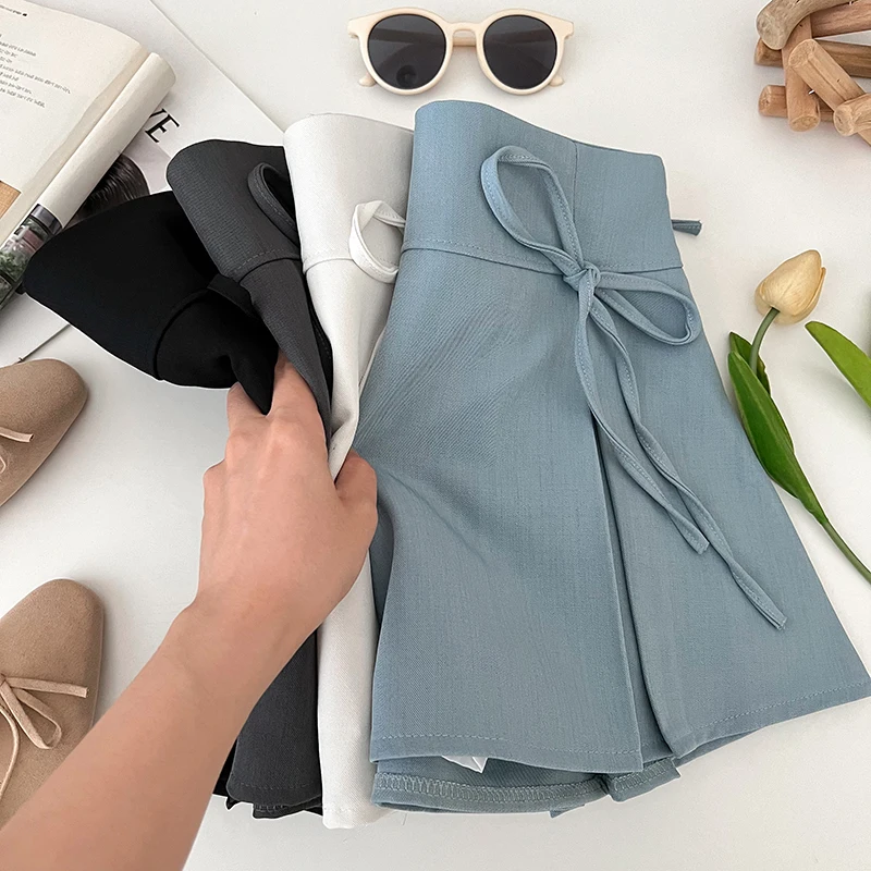 Женская Милая Мини-юбка ITOOLIN С Оборками Трапециевидной Формы Высокой Талией