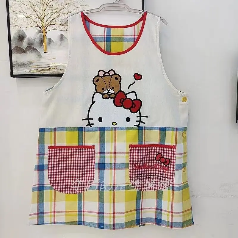 Miniso Hello Kitty фартук из полиэстера и хлопка для взрослых женский мужской домашний