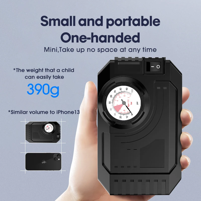 насос автомобильный компрессор автомольный Портативный мини-воздушный для