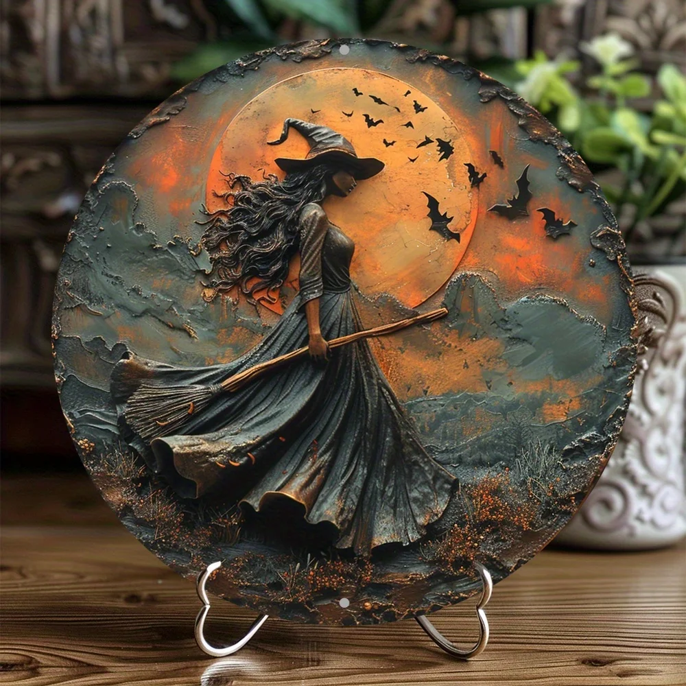 

Алюминиевая табличка с изображением ведьмы