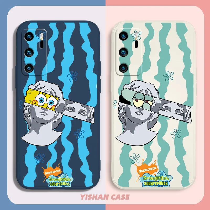 

Sponge Anime Phoen Case For OPPO Find X5 X3 X2 Lite Pro Neo A96 A94 A93 A77 A76 A74 A73 Liquid Rope Cover Funda Soft Capa Back