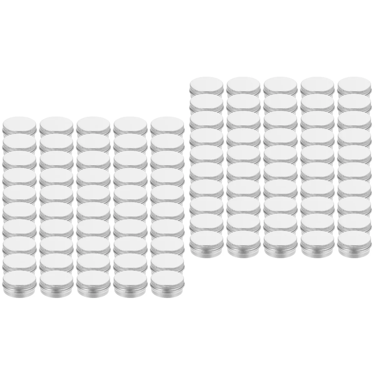 

100 Pcs Small Aluminum Box Spiral Lid Cream Ointment Holder Empty Cosmetics Box