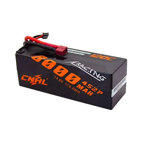 

CNHL Racing Series 8000MAH 14.8V 4S 120C Lipo Battery Hard Case Car with Deans Plug