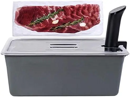 

Sous Vide Container with Lid and Insulating Sleeve | Sous Vide Accessories | Compatible with Anova, Anova Nano, Joule, , Sous Vi