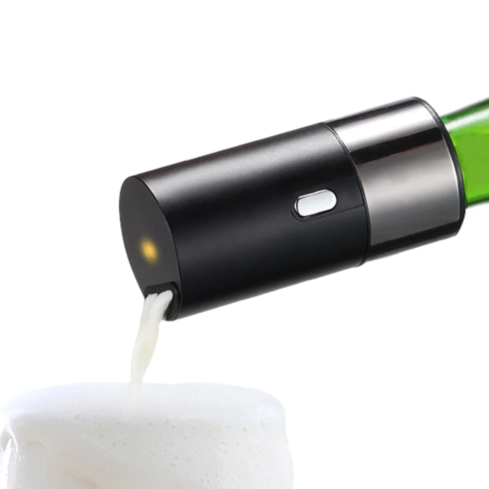 

Bottled Beer Foam Machine Portable Beer Foam Drinking Bubbler Ultrasonic Vibration Beer Aerator Battery Powered Beer Server For