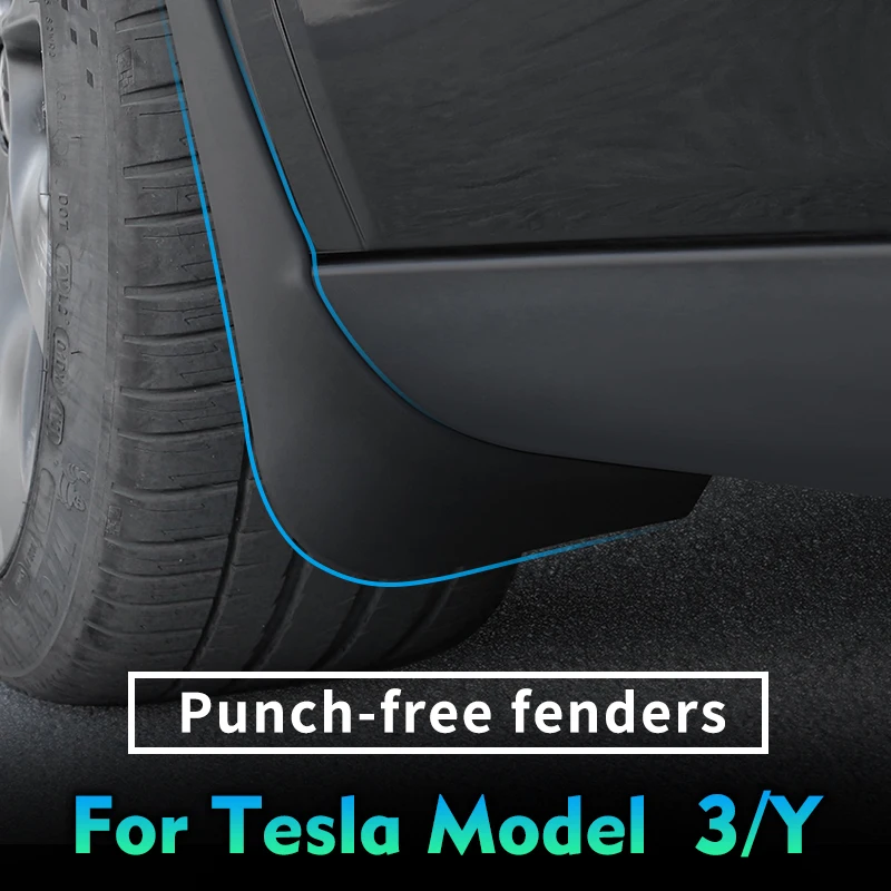 

Подходят для Tesla Model 3, модель Y, брызговик Tesla, три внешних вида, перегородка для грязи и песка, аксессуары для модификации