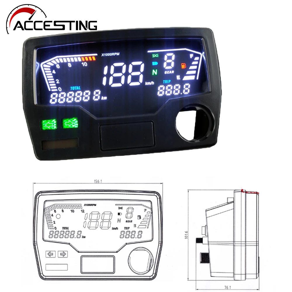 

New Digital Meter For Honda CD70 CD 70 Win100 WIN 100 Motorcycle Speedometer Speed meter Odometer Rpm