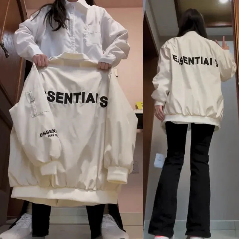 

Куртка-бомбер в стиле ретро с американскими буквами и вышивкой, для мужчин и женщин, Y2K, повседневная бейсбольная униформа, Свободное пальто