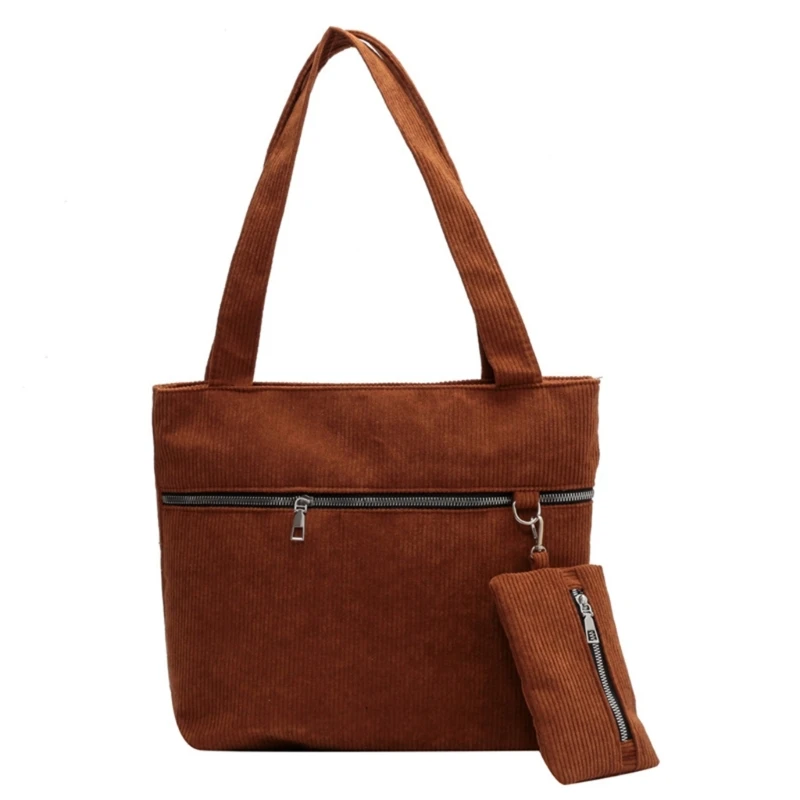 

Shoulder Bags for Women Girls Fashion Corduroy Satchel Bag Shopping Handbag