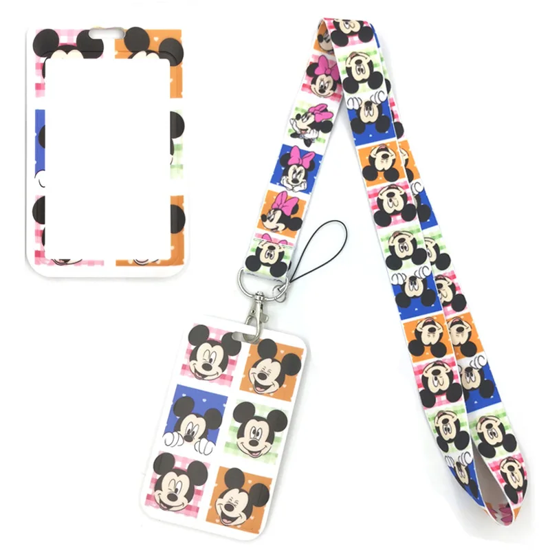 

Mickey Mouse Classical Style Lanyard For keys The 90s Phone Working Badge Holder Neck Straps Phone Hang Ropes webbings ribbons