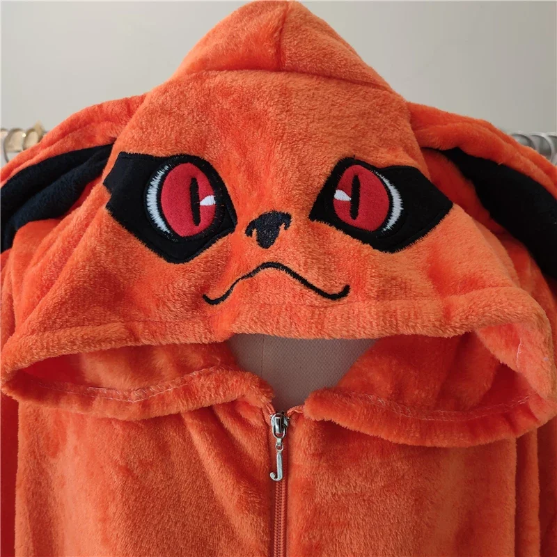 Костюм для косплея удзумаки биюу Курама киуби пижама-кигуруми унисекс взрослых