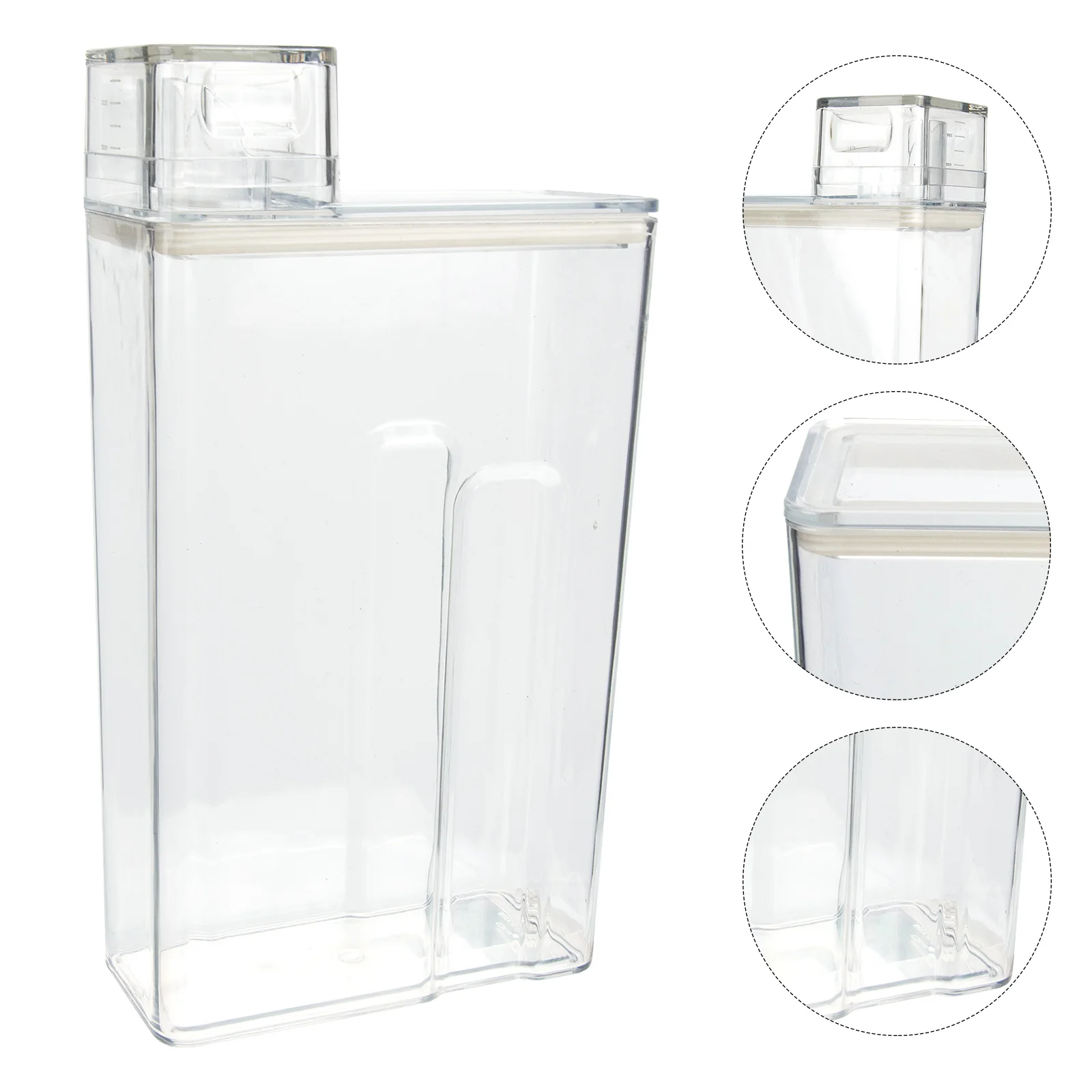 

Laundry Detergent Storage Box Glass Food Containers Sub Bottle Refillable Lotion Holder Powder The Pet Bottles Travel Washing