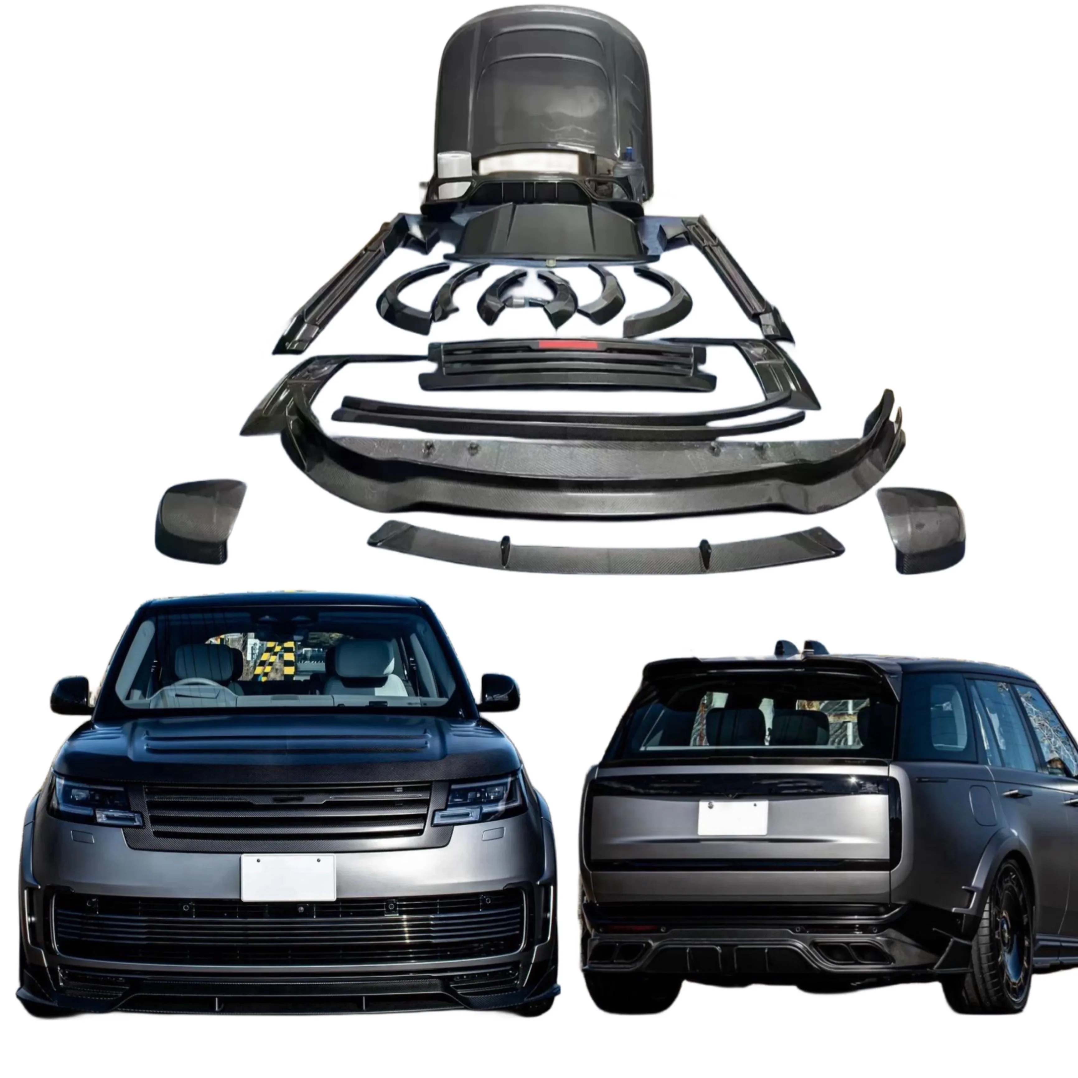 Karosseriekit aus hochwertiger Kohlefaser im MSY-стильный для рейхвейта Front- und heckstohu Seitensc