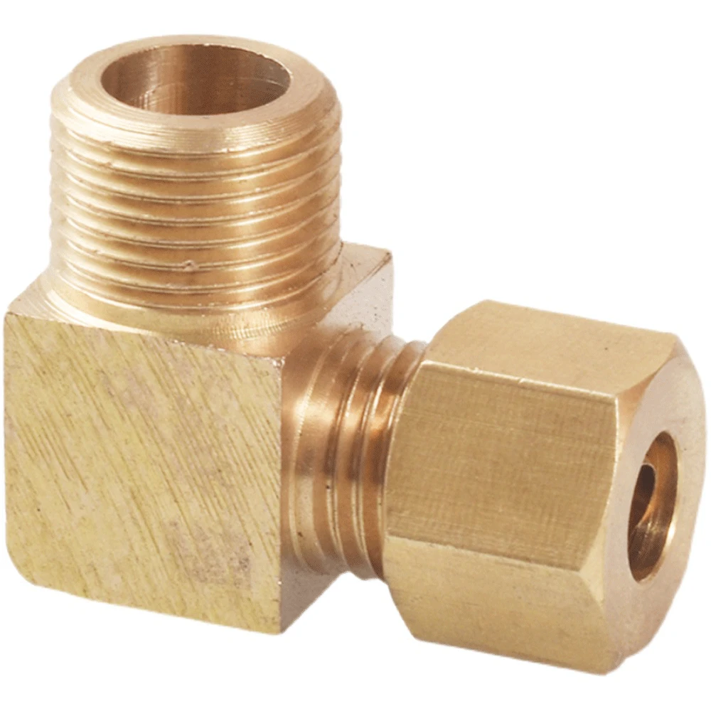 

6 8 10 12 15 16-28mm Tube OD x 1/8" 1/4" 3/8" 1/2" 3/4" 1" BSP Male Elbow Compression Union Brass Pipe Fitting Connector Coupler