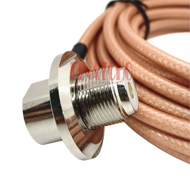 5 Meters Good Quality UHF PL259 Right Angle SO239 RG142 Double Shielding Coaxial Car Radio Antenna Extension Cable