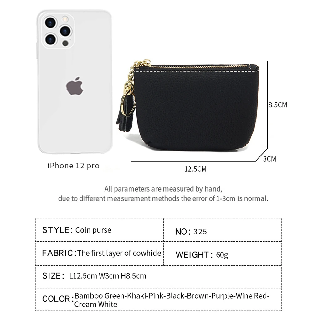 Women Clutch Coin Purse Simple Leather Short Wallet Key Card Coin Earphone Holder Organizer Bags Zipper Money Pouch for Girls