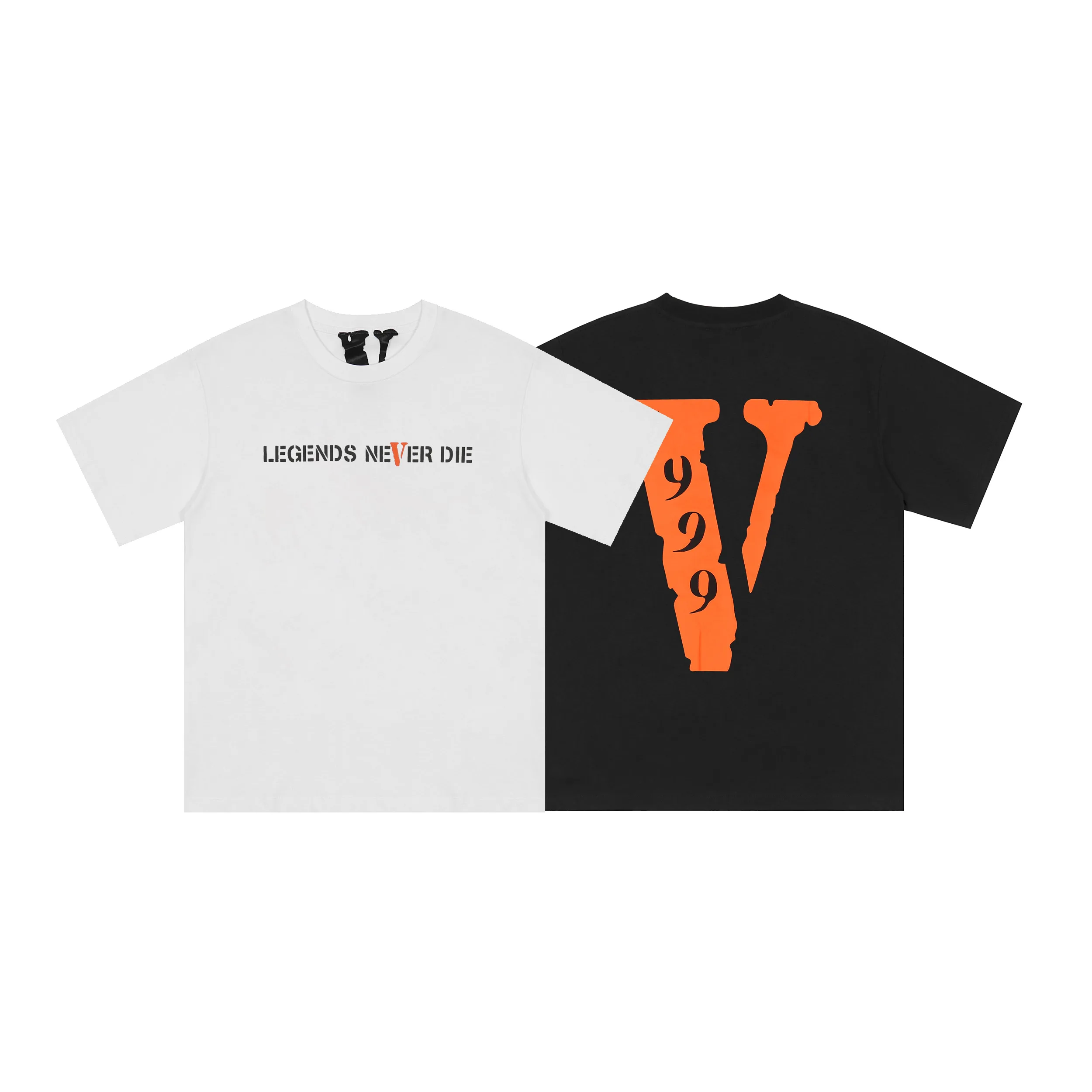 

VLONE Men's / Women's Couples Casual Fashion Trend High Street Loose HIP-HOP100% Cotton Printed Round Neck T-Shirt 6135