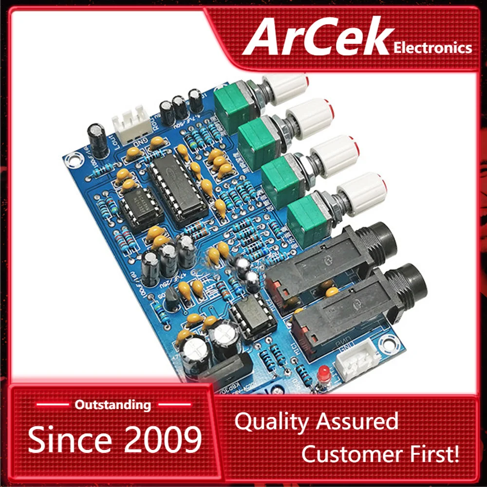 

PT2399 Digital Microphone Magnifier Board Karaoke Reverberation Board Karaoke OK Magnifier Module Dual AC12V