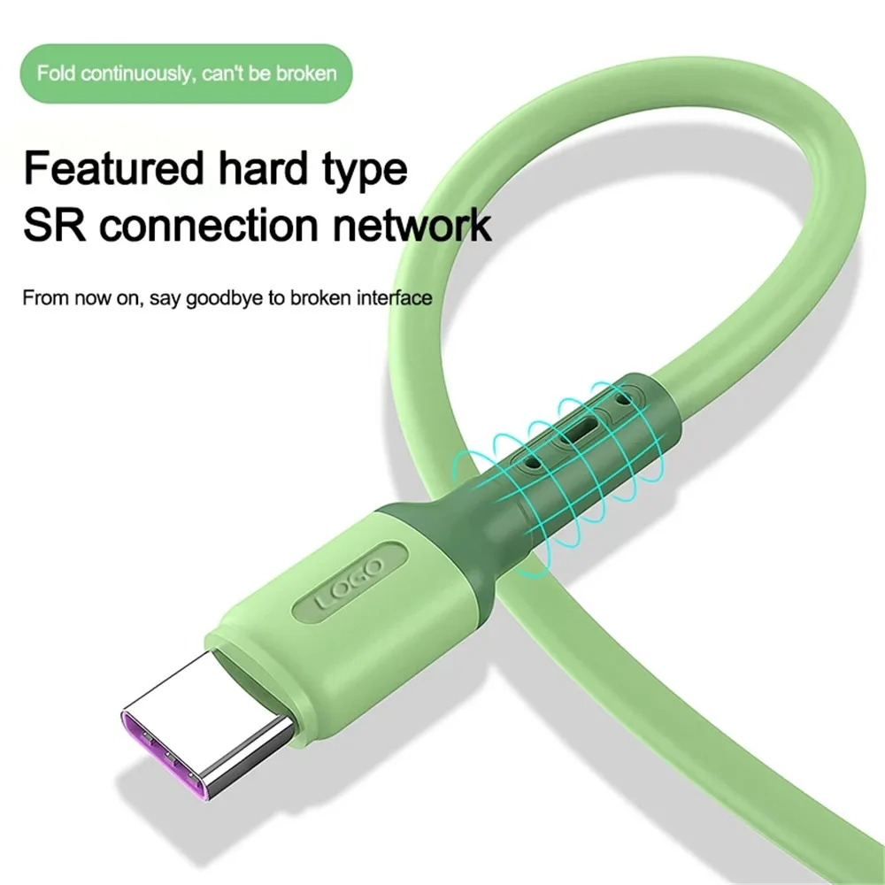 USB-кабель типа C Провод для Samsung S21 S20 Xiaomi mi 11 Huawei Мобильный телефон Быстрая зарядка
