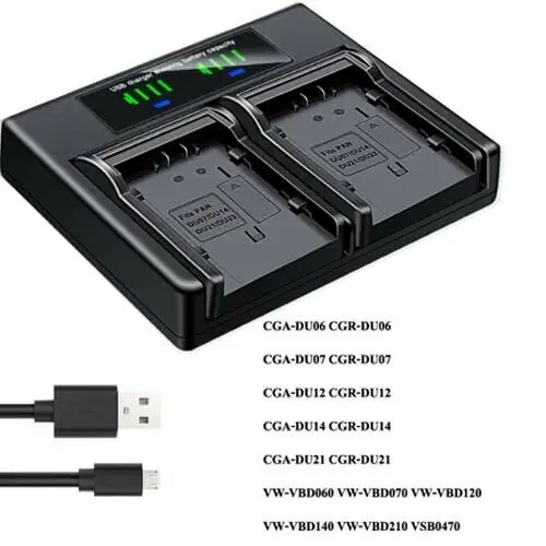 

Двойное зарядное устройство для Panasonic NV-GS60 GS65 GS70 GS75 GS78 GS80 GS85 GS100