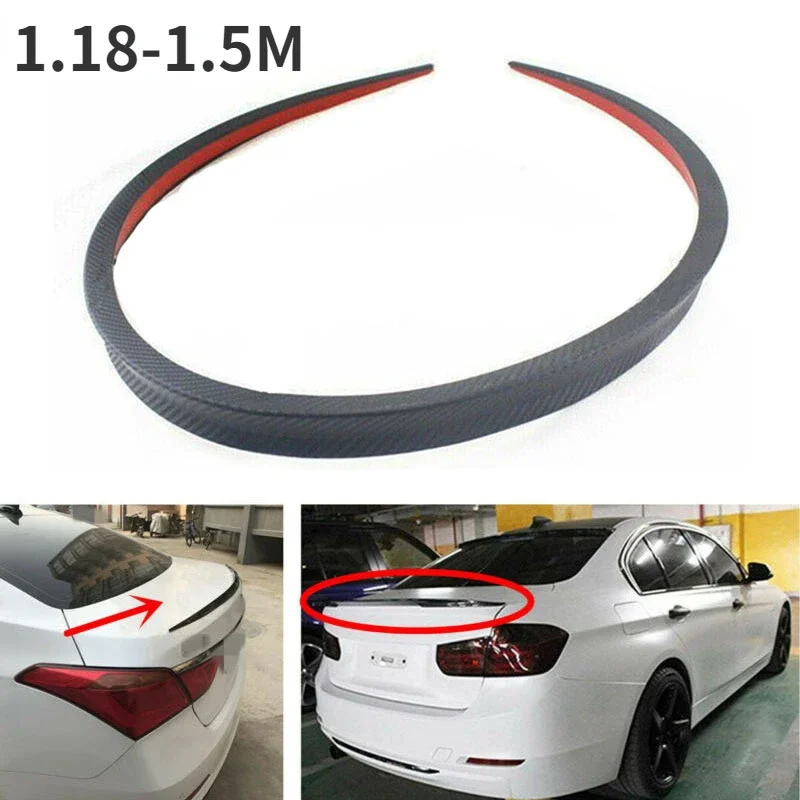 

Универсальный автомобильный спойлер, мягкий спортивный спойлер, автомобильный спойлер на заднюю крышу багажника, заднее крыло, декоративная наклейка на губы 1,18-1,5 м